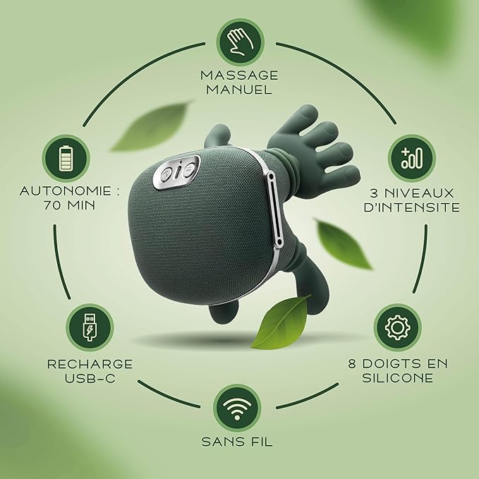 CerviZen™ Masseur Cervical 4D Chauffant – Soulagement profond en 10 minutes